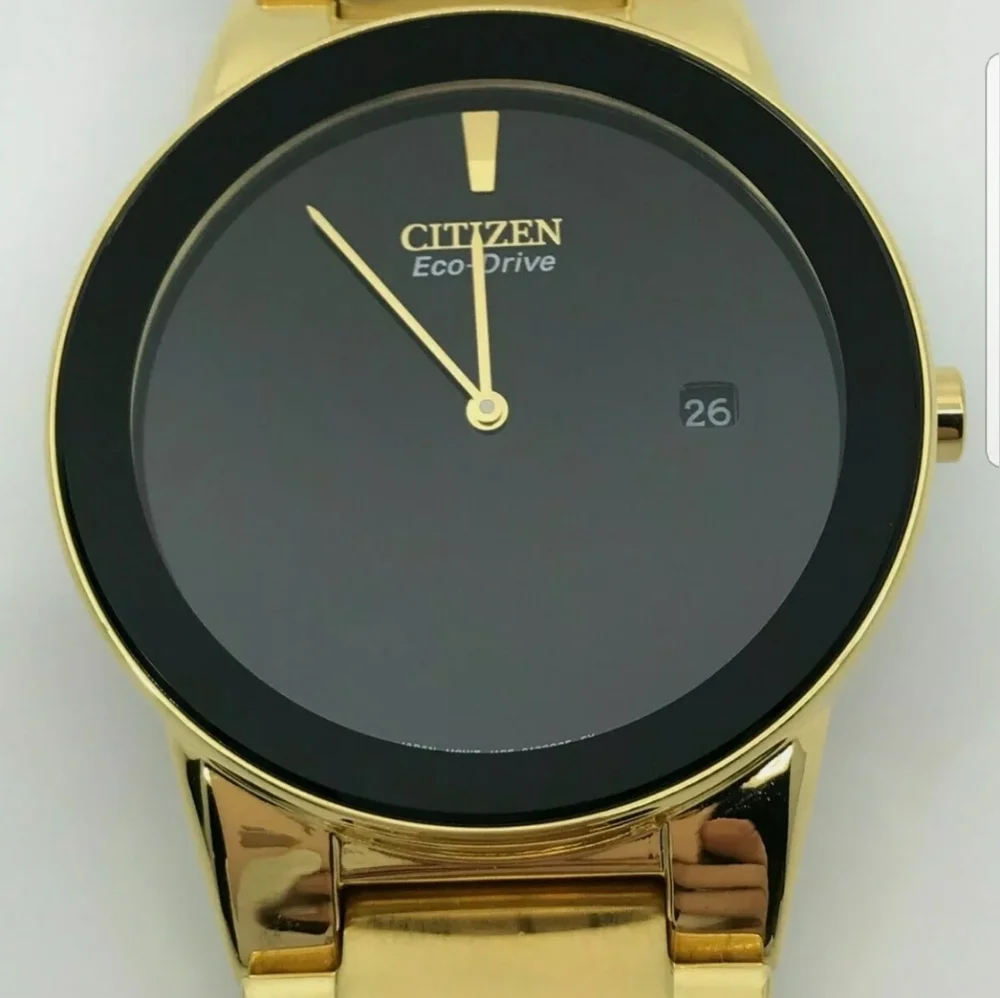 ***NEW*** CitizenAxiom Black Dial Gold-tone Men's Watch AU1062-56E - Picture 2 of 13